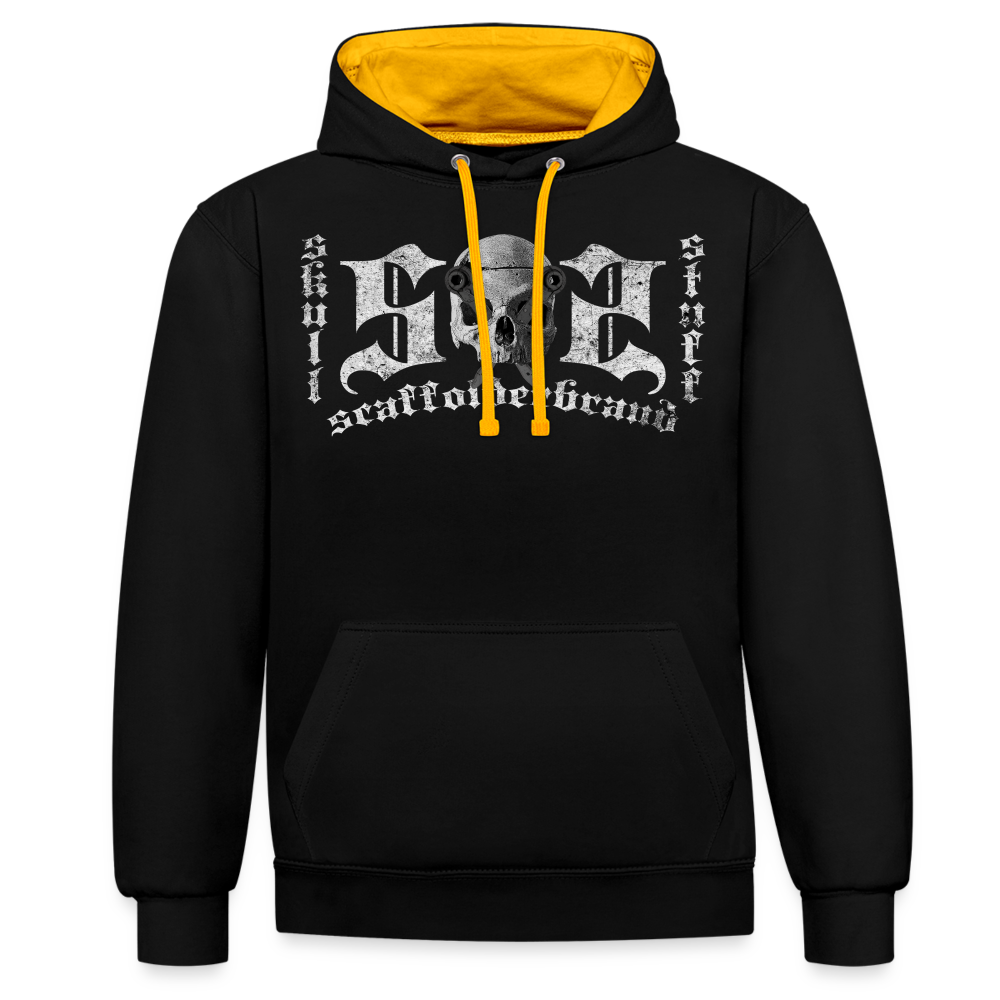 Gerüstbauer - Kontrast Hoodie - Schwarz/Gold