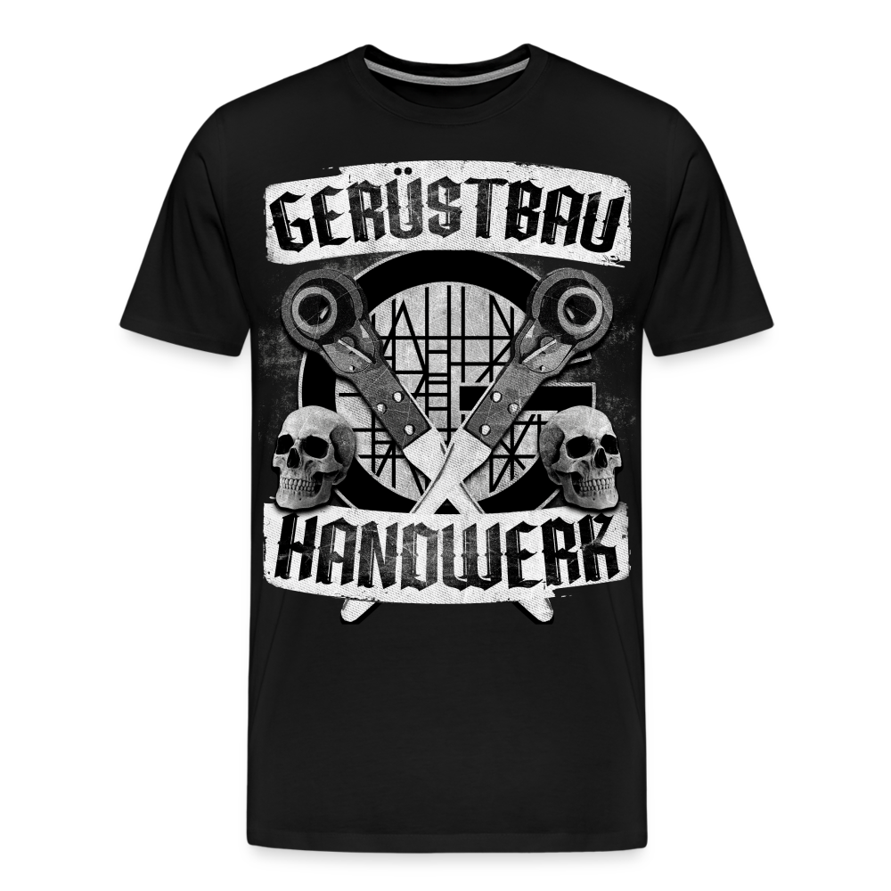 Gerüstbau Handwerk - Premium T-Shirt - Schwarz