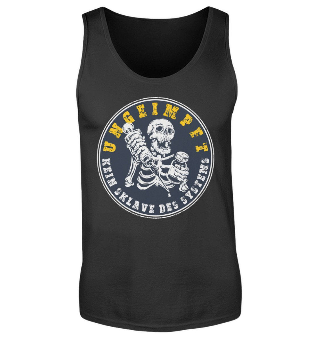 Ungeimpft Gerüstbauer Tanktop oder T-Shirt www.geruestbauershop.de